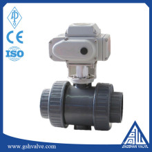 Válvula de esfera elétrica de pvc de água do preço barato da China fabricante